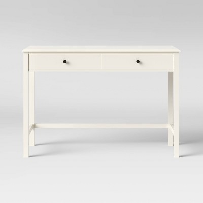 Windham Wood Writing Desk with Drawers White - Threshold™