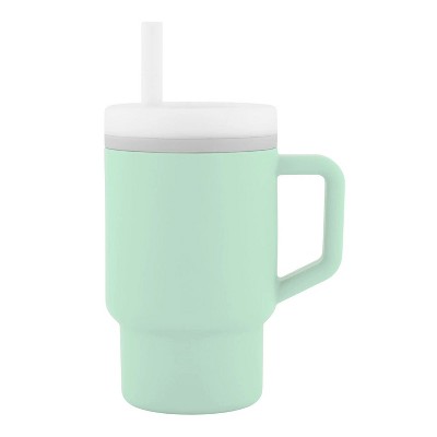 LunaLulinlk Tumbler – Adorable 9 oz. Training Cup with Toddler-Friendly Straw and Handle, Cool Mint