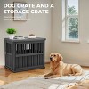 Dolonm Furniture-Style Durable Dog house Furniture with Lockable Door,for Small Medium Large Dogs - 4 of 4