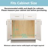 LOVMOR 2 Tier Pull Out Cabinet Organizer 22½" W x 21½" D, Slide Out Drawers with Wooden Handle, Sliding Shelves Organization - image 4 of 4