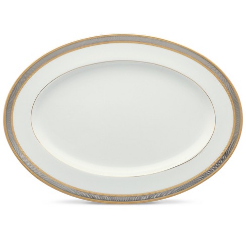 Oval Porcelain Serving Platter 15.5'' White - Threshold™ : Target