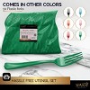 Plastic Forks Disposable 50 Pack, Heavy Duty Plastic Silverware, Plastic Cutlery Ideal for Hot and Cold Food, Plastic Utensils - SparkSettings - 2 of 4