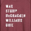 Women's - Instant Message - Emo Band List Lightweight French Terry Wide Neck Long Sleeve Shirt - 2 of 4