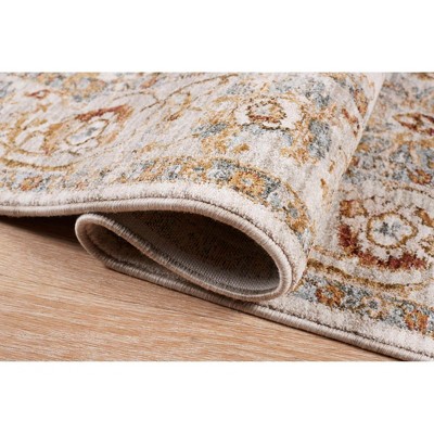 Multi-Color Synthetic 3'x5' Stain-Resistant Area Rug