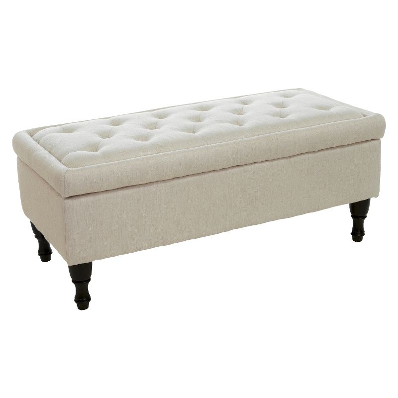 Chantelle Fabric Storage Ottoman - Christopher Knight Home, 1 of 6