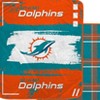 NFL Miami Dolphins Distressed Plaid Ultra Soft Blanket - 2 of 2