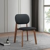 NicBex Mid-Century Modern Leather Dining Chair Set of 2 with Foam Cushion and Solid Wood Legs for Living room - 2 of 4