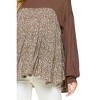 Women's Tiered Babydoll Turtleneck Tunic - VISION - 3 of 3