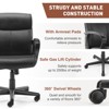 Vynxaria Adjustable Mid-Back Computer Desk Chair Ergonomic "S"-Shape, Lumbar Support, Padded Armrests, 360° Swivel - 4 of 4