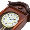 Bedford Clock Collection Jacob 22.75 Inch Mahogany Chiming Pendulum Wall Clock - 4 of 4