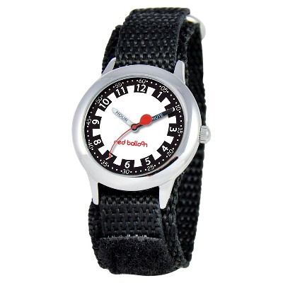 Boys' Red Balloon Stainless Steel Time Teacher Watch - Black