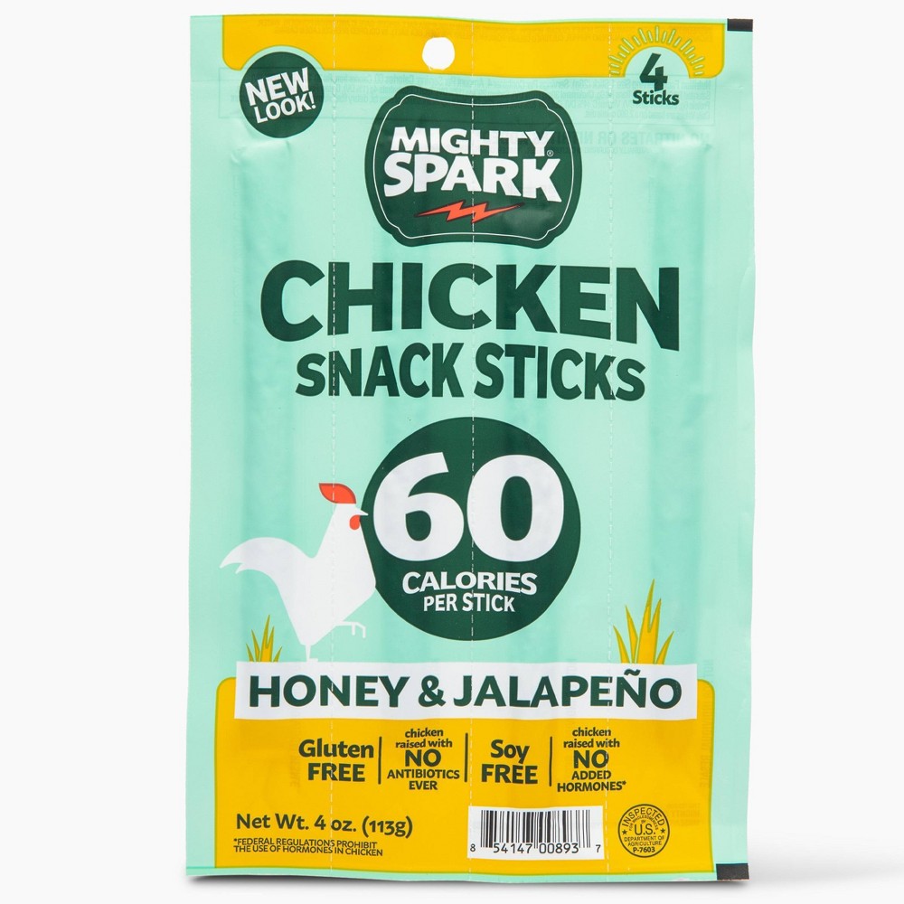 UPC 854147008937 - Mighty Spark Chicken Snack Sticks - Honey & Jalapeno ...