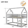 Robust Double Loft Bed with Roof-Shaped Feature, Crafted for Endurance - 3 of 4