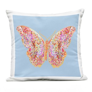 Stupell Industries Speckled Glitzy Butterfly Outdoor Decorative Throw Pillow, 18 x 18 - 1 of 3