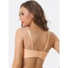 Allegra K Women's Underwire Lightly Soft Unpadded Breathable 3/4 Cup Strapless Bralettes - 2 of 4