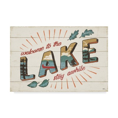 Trademark Fine Art -Janelle Penner 'Vintage Lake I' Canvas Art - 30''x47''