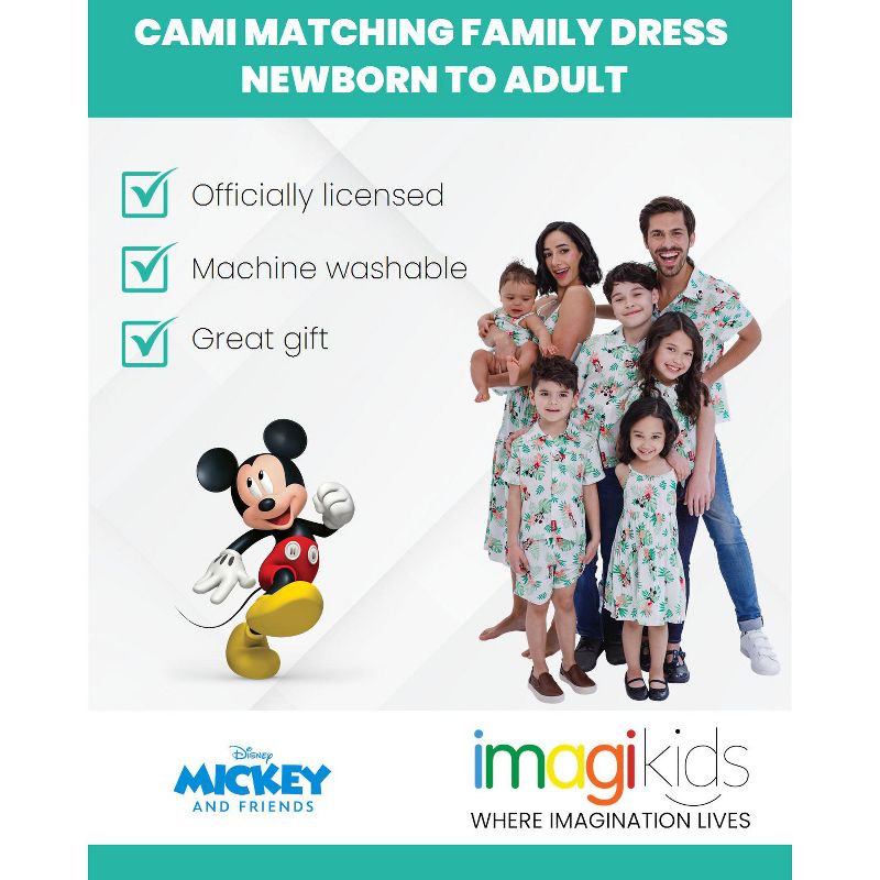 Disney Mickey Mouse Hawaiian Adult Cami Matching Family Dress Adult, 3 of 8