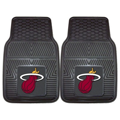 NBA Miami Heat Vinyl Car Mat Set - 2pc