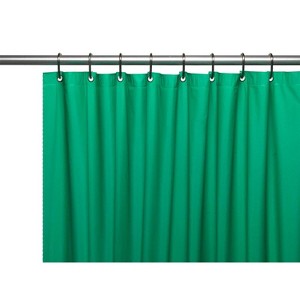 Carnation Home Fashions 8 Gauge Vinyl Shower Curtain Liner with Weighted Magnets and Metal Grommets - 72x72" - 1 of 3