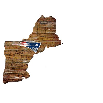 Officially Licensed NFL New England Patriots Distressed State w/ Logo