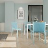 Set of 4 All-Weather Outdoor Armchairs with Comfortable Backrest, All-PP Patio Accent Chairs for Indoor & Outdoor Use – The Pop Home - 2 of 4