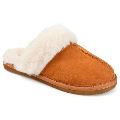Journee Collection Womens Delanee Tru Comfort Foam Slip On Mules Round Toe Slippers Brown 6