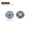 Unique Bargains Alloy Invisible Durable High Hardness Buckle Fasteners Press Studs Buttons 5 Pcs - 2 of 4