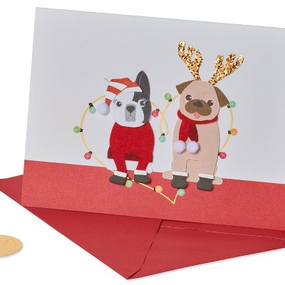  Dogs Christmas Greeting Card - PAPYRUS 