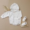Gender Neutral Striped Hoodie Romper - Alice & co. - 2 of 3