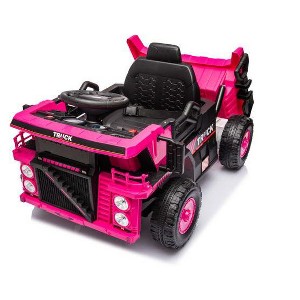 12V Ride On Dump Truck, Ride On Car Toy for Kids with Remote Control,Electric Dump Bed,Shovel, Music Player for Kids 3+ - 1 of 4