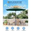 7.5FT Patio Umbrella with Tilt & Crank, 6-Rib UV Protective Canopy, Waterproof Outdoor Shade for Pool, Garden and Deck - 4 of 4