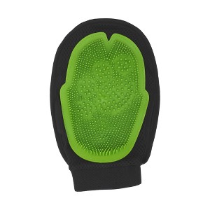 Unique Bargains Pet Grooming Gloves Green Black 1 Pc - 1 of 4