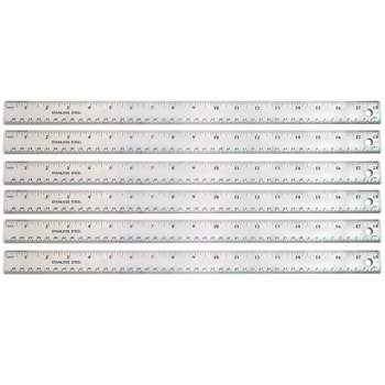 The Pencil Grip™ Stainless Steel Ruler, 18", Pack of 6