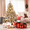 LuxenHome Set of 3 Red and Green Presents with Bows Lighted LED Indoor Outdoor Holiday Decoration - 4 of 4