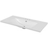Vynxaria 36"L x 18.03"W White Bathroom Sink Vanity Top Ceramic with 3-Hole 4" Centerset - 4 of 4