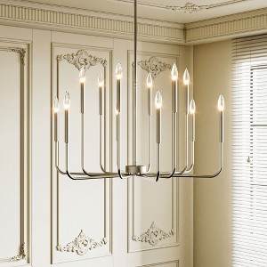 Maxax 22.9" 12-Light Dimmable Gold Iron Chandelier - 1 of 4