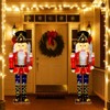 Costway 1/2 PCS 5 FT Lighted Nutcracker Soldier Outdoor Christmas Decoration with Glitter Sword - 4 of 4
