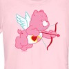 Juniors Womens Care Bears Valentine's Day Love-a-Lot Bear Cupid T-Shirt - 2 of 4