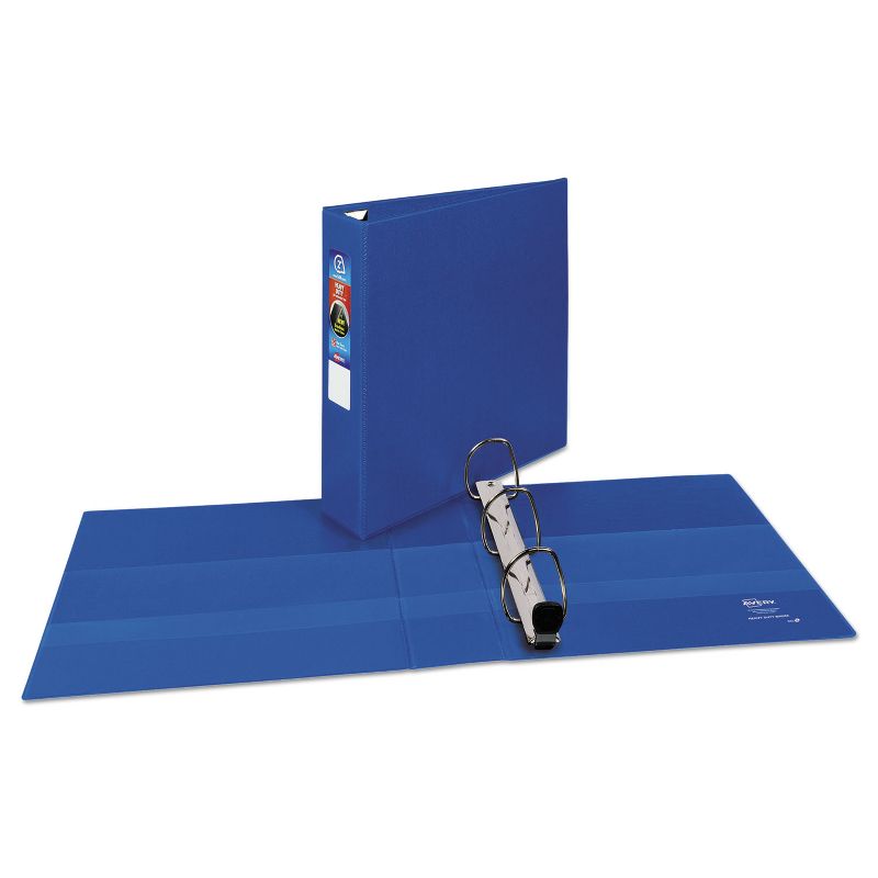 Avery Heavy-Duty Binder with One Touch EZD Rings 11 x 8 1/2 2" Capacity Blue 79882, 2 of 8