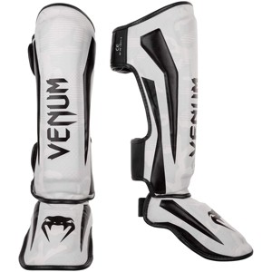 Venum Elite Protective MMA Shin Instep Guards - White/Camo - 1 of 2