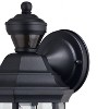 VAXCEL Auburn Aluminum 6.25-in. W 1 Light Motion Sensor Dusk to Dawn Outdoor Wall Lantern Clear Glass - 4 of 4