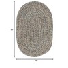Colonial Mills Carrington Tweed - Navy & Tan 4x7 - 3 of 3
