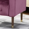 Bourchier Modern Glam Velvet Armchair - Christopher Knight Home - 3 of 4