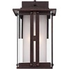 Franklin Iron Works Fallbrook Collection Rustic Farmhouse Outdoor Wall Light Fixtures Set of 2 Bronze 11 3/4" Clear Frosted Double Glass for Exterior - 3 of 4