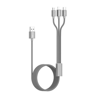 Emerald 10 Foot 3 in 1 Charging Cable
