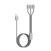 Emerald 10ft 3-in-1 Braided USB-A to Lightning, Type-C & Micro USB Fast Charging & Data Syncing Cable - 2 of 4