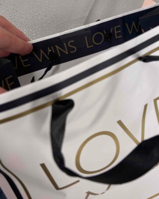 Medium Square 'love Wins' Gift Bag - Spritz™ : Target