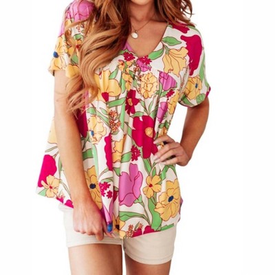 Women's Do It Anyways Floral Top - Haptics