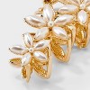 Metal Flower Pearls Claw Hair Clip - A New Day™ Gold: Hair Styling, Securing, Zinc, Plastic, Aluminum - 3 of 3