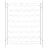 vidaXL Wine Rack for 48 Bottles White Metal - 4 of 4